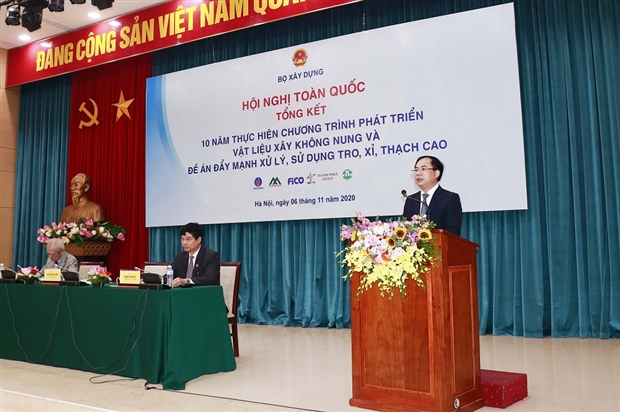 TỔNG KẾT 10 NĂM THỰC HIỆN CHƯƠNG TRÌNH PHÁT TRIỂN VẬT LIỆU XÂY KHÔNG NUNG