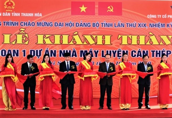 KHÁNH THÀNH GIAI ĐOẠN 1 NHÀ MÁY LUYỆN CÁN THÉP NGHI SƠN