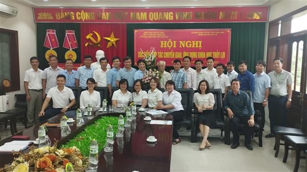 VMAT THAM GIA HỘI NGHỊ XÚC TIẾN, HỢP TÁC CHUYỂN GIAO, ỨNG DỤNG KHOA HỌC THỦY LỢI TẠI TP. HẢI PHÒNG