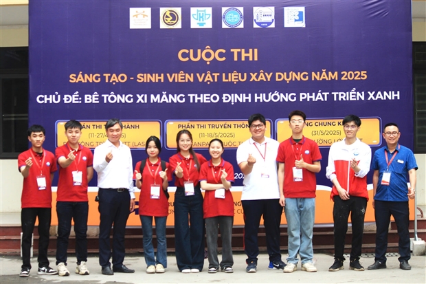 VMAT PHỐI HỢP HỖ TRỢ, ĐỒNG HÀNH TRONG CUỘC THI SÁNG TẠO - SINH VIÊN VẬT LIỆU XÂY DỰNG NĂM 2025